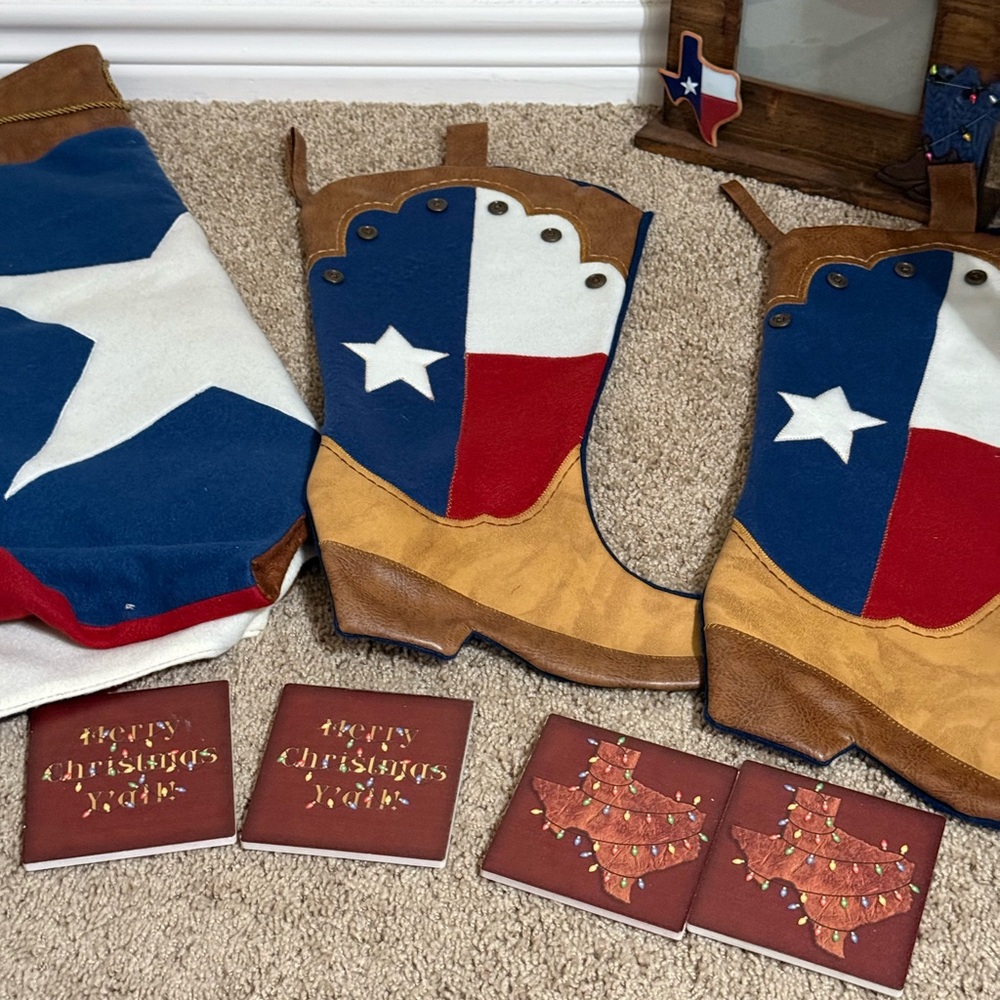 Texas Flag Cowboy Christmas Decor - Picture 2 of 4